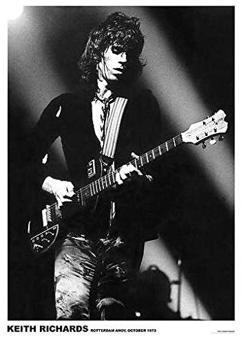 artificial ROLLING STONES POSTER KEITH RICHARDS ROTTERDAM 1973 GOATS HEAD SOUP TOUR