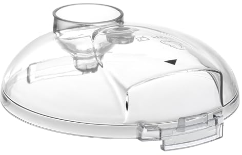 Masterpart Mini Chopper Bowl Lid with Feed Hole Oil Pour Spout Compatible with Kenwood Mini Chopper Food Processors CH180, CH180A