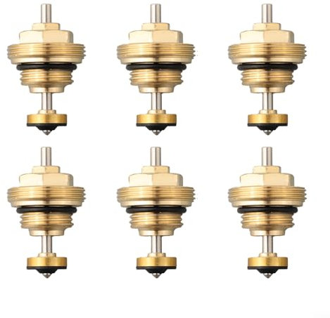 M30 x 1,5 Rücklaufbolzen Ventil Kern Wasserverteiler Teile Wasserdurchflussmesser Zubehör für UFH Stellantrieb Fußbodenheizung Krümmer (6 Stück), J50E8KHX8UJF3E172H97UFX5CO3S7