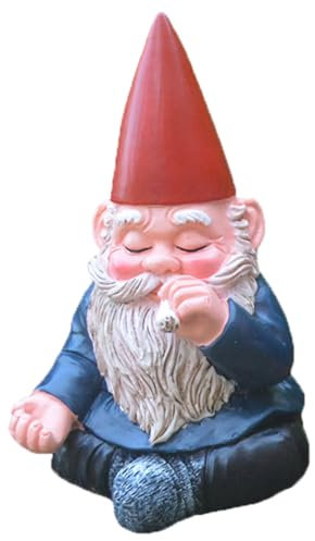 BQKMTPVA Nain de Jardin, Sculpture Jardin, 7x7x12CM Statue Nain de Jardin Exterieur, Ornements de Jardin pour l'intérieur ou l'extérieur, Statue de GNOME (C)