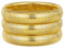 Emibele Armband-Set 3 Stück, 16mm 18K vergoldetes Rostfreier Stahl Armband Stapelbares Stretch-Armband Elastisches Schlangenketten-Armband, Einfaches Modisches Stapelarmband für Frauen Teenager, Gold