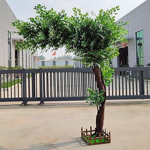Sohodoo Ficus Tree Artificial, Artificial Ficus Tree, Faux Ficus Tree, Artificial Green Banyan Trees, Wishing Tree, Simulation Banyan Tree Ficus Tree, Artificial Tree Plant For Home(5mx4m)