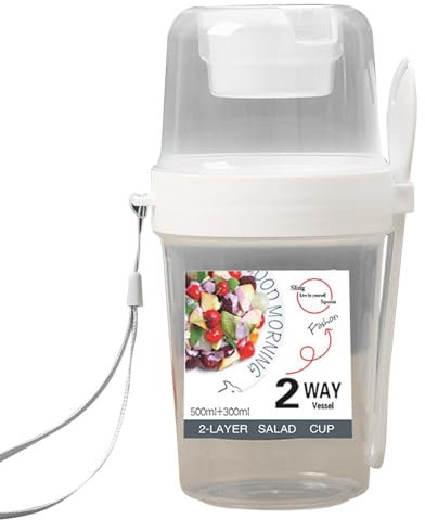 Coppa per semifreddo yogurt - Ciotola per semifreddo, Ciotola per dolcetti yogurt | Barattoli per snack contenitori per alimenti da viaggio portatili con scomparto superiore, contenitore per