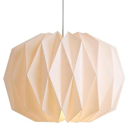 Pantalla de papel de diseño Origami, pantalla de papel creativo nórdico, pantalla de lámpara colgante, lámpara moderna, pantalla plegable, decoración artística para sala de estar, dormitorio