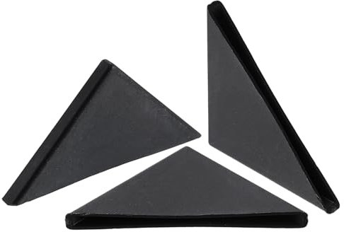 QUARKZMAN 20Pcs Protecteurs d'angle en plastique 2x50mm Forme d'angle droit Protections d'angle en verre Coussin pour la protection d'angle de verre, miroir, carrelage, noir
