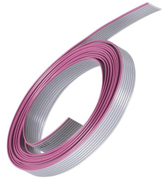 Unifizz Cavo a nastro piatto IDC a 8 pin, 28 AWG, passo 1,27 mm, lunghezza 2 m, per PC, display LED, elettronica fai da te