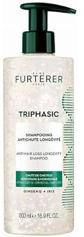 René Furterer Triphasic Anti-Haarausfall-Shampoo mit stimulierenden ätherischen Ölen, 500 ml