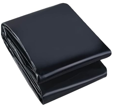 PSHYJUN Pond Liner 1200 x 2100 cm Flexible Large Fish Pond Liner Gardens Piscinas Membrana Fcil de Cortar para Juegos Acuáticos, Jardín, Cultivo, Protección en Cascada, Uso, Negro