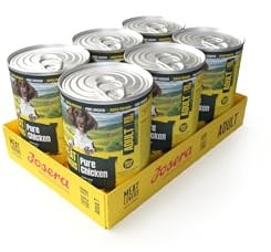 JOSERA Meat Lovers Pure Chicken | 6X 400g | Hundefutter nass - Huhn | Adult | Premium Nassfutter für ausgewachsene Hunde | Monoprotein mit extra viel Hühnerfleisch (Chicken) (68%) | getreidefrei