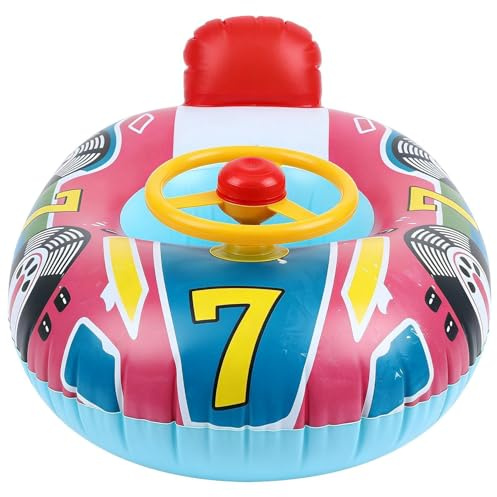 Masoog Bouées de Piscine,Bouée Gonflable en PVC étanche avec Volant | Accessoires de Piscine et de Plage | pour Jardin, Plage, Douche, Bain, activités Nautiques, garçons et Filles
