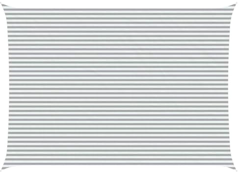 vidaXL Sonnensegel Hellgrau und Weiß 7 x 5 m 100% Polyester Oxford, Balkonbeschattung, rechteckiges Sonnendach, UV-beständiger Wetterschutz, Wasserabweisende Terrassenabdeckung, Moderne Gartenmarkise