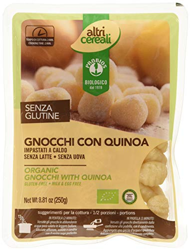 Probios Gnocchi Senza Glutine con Quinoa - Gnocchi di Patate Biologici - Celiaci e Vegani - Facili da Cucinare - 250g