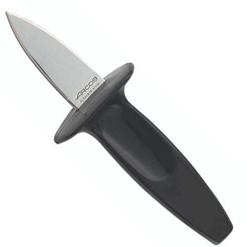 Arcos Ustensiles Professionnels - Couteau à huîtres Ouvre-huîtres - Lame Acier Inoxydable 60 mm - Manche Polypropylène Couleur Noir