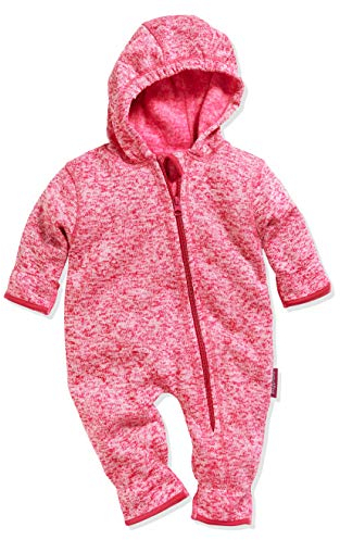 Playshoes Fleece-Overall Unisex Kinder Jumpsuit, pink Strickfleece, 80