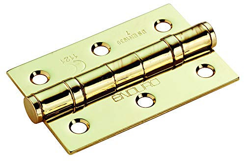 76 X 51 X 2MM BALL BEARING HINGE GRADE 7 C/W SCREWS (PAIR)