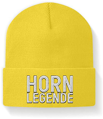 Chorchester Horn Legende Lustige Mütze - Beanie -M-Gelb
