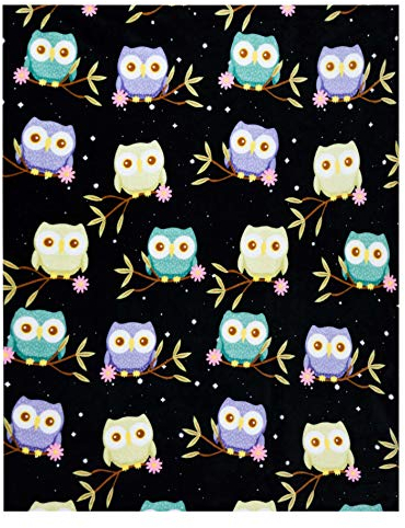 Owl Throw Blanket, entzückende superweiche, extra große, flauschige Eulendecke für Erwachsene, Kinder und Mädchen, Fleece Owl Blanket (50 x 60 Zoll) Warm, gemütlich