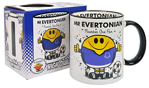 Kapow Gifts Mr Evertonian Mug - Ideal for The Football Man Everton, Ceramic, 250ml