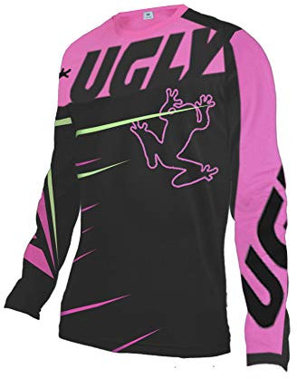 UGLY FROG MTB Jersey Damen Kurzarm/Langarm Downhill Trikot Radtrikot Damen Mountainbike Freeride BMX Fahrradtrikot Motocross DH FR Offroad Bekleidung DHVH01