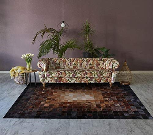 Vip Leather NEU KUHFELL Patchwork Teppich Cod Mic 800 (180 x 240 cm)