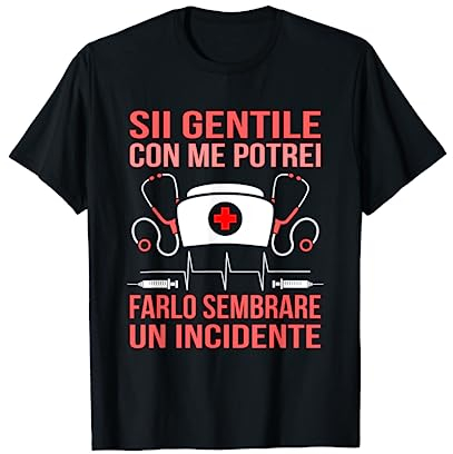 Infermiera Assistente Medico Divertente Maglietta
