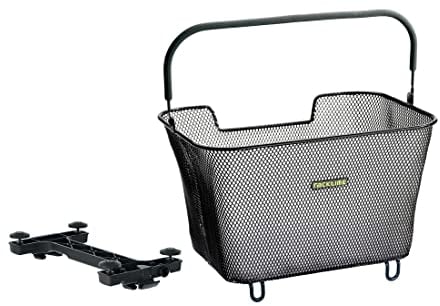 Tubus Unisex – Erwachsene Racktime Baskit System Korb, Schwarz, 42x30x27cm