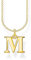 THOMAS SABO Halskette Buchstabe M vergoldetes Silber KE2022-413-39
