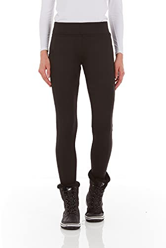 Arctic Quest Damen Women's Fleece Lined Thermal Warm Winter Tights Leggings, Schwarz, S