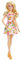 Barbie - Poupée Barbie Fashionistas n° 181 - Poupée Blonde avec Robe Imprimé Fruits, Chaussures à Talons, Lunettes Roses - 30 cm - Cadeau dès 3 Ans, HBV15