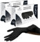 Farla Medical MediRange Disposable Large Nitrile Gloves - Powder Free and Latex Free Surgical Gloves - Multi-Purpose, Single Use Medical Grade - Box of 200, Black