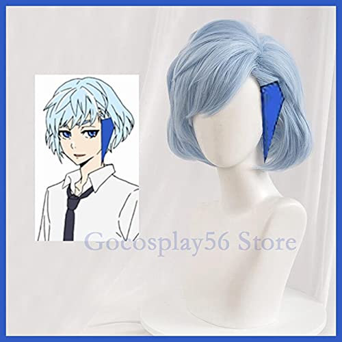 Anime Tower of God Cosplay Aguero Agnes Khun Perücke Kurz Hellblau Kunsthaar Erwachsene Kami no Tou Perücke