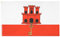 MUWO Flagge Nations Together 90 x 150 cm Nationalmanschaften, doppelseitige Gartenflagge, wetterfeste Fanflagge, Fußballflagge Polyester Länderfagge Deutschland mit Ösen (Gibraltar)