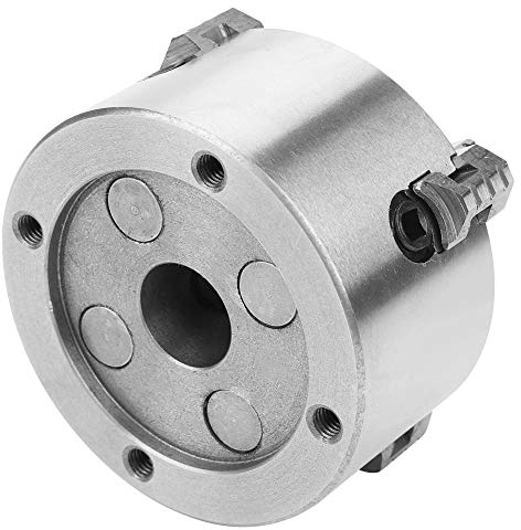 Mandrino per Tornio a 4 Griffe da 4 Pollici , Mandrino per Tornio a Mandrino in Metallo , K72-100 Mandrino per Tornio a Mandrino a 4 Griffe a 4 Griffe Accessori