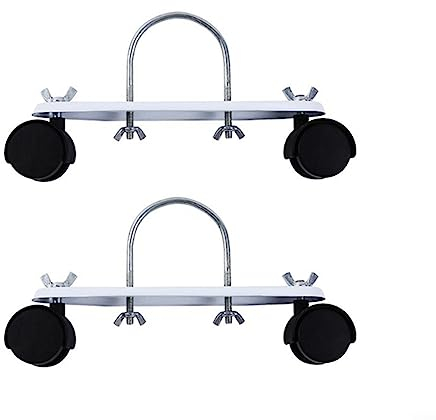 Soporte universal para calentador eléctrico con ruedas giratorias de 360°, soporte de acero al carbono duradero para una fácil movilidad, soporte de polea móvil especial para calentador eléctrico,