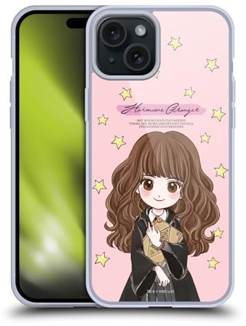 Head Case Designs Offizielle Harry Potter Hermione Granger Deathly Hallows XXXVII Gel Handyhülle Hülle [Militärischer Schutzgrad] Kompatibel mit Apple iPhone 15 Plus