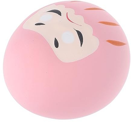 Ciieeo Chat Porte-Bonheur du Dharma Ornements De Daruma Chiffres du Darma De Richesse Poupée Daruma Porte-Bonheur Gadgets pour La Maison Bonne Chance Statue Zen Verre Intérieur Céramique