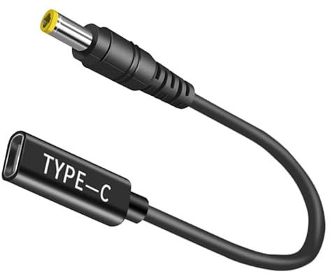 100 W USB C pd a DC 5,5 x 2,5 mm cable, macho a DC 12 V 19 V 20 V, adaptador USB C a 5,5 x 2,5 mm adaptador para Asus Laptop Serie, router, impresora, autocaravana, generador solar