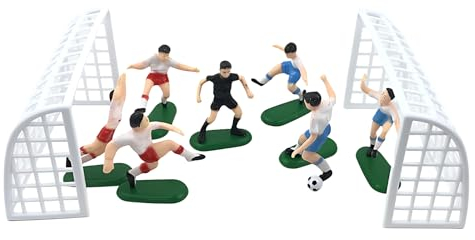 PT Haahoos 9Pcs Football Cake Toppers, Football Birthday Cake Topper Sports Soccer Theme Cake Toppers Decorations Kids Men Birthday Cupcake Topper Cake Sport Boys Party Supplies