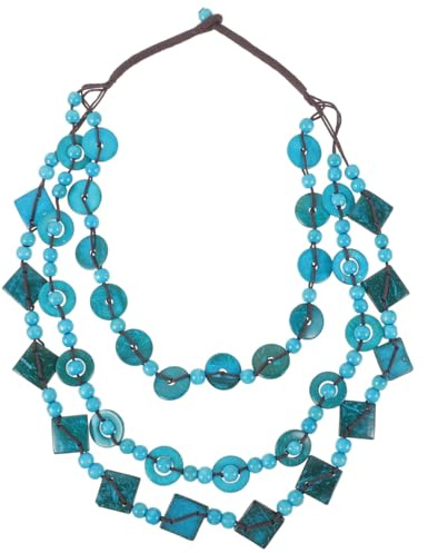Amosfun Collana Da Donna Boemia Retrò Con Perline Di Legno Lavorate | a Mano E Guscio Di Cocco Gioielli Della Boemia Collana Di Moda Da Spiaggia Accessorio Per Uso Quotidiano E Regalo