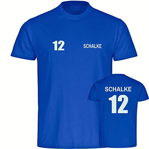 multifanshop Herren T-Shirt - Schalke - Trikot Nummer 12