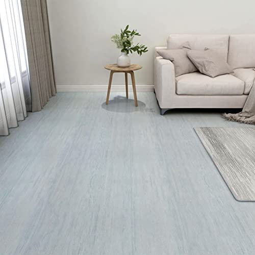 Homgoday Selbstklebende Terrassen, 20 Stück, PVC, 1,86 m², grün, PVC-Boden, dekorativ, Haus, Küche, Bad, Wohnzimmer, Boden in Holzoptik, PVC-Boden