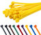 TCTS Yellow Cable Ties, 370mm x 4.8mm (Pack of 100) Premium Nylon Zip Ties, Multi-Purpose Plastic Tie Wraps, Secure Self-Locking Mechanism, for Home, Garden, Office and DIY