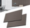 UISEBRT 2 Stück Akustikpaneele Set Wandverkleidung Wandpaneele aus Echtholz Furnier Akustikplatten Lamellenwand Holzpaneele Wand 3D Holzpaneele Akustikfilz 120 x 60 cm Braun
