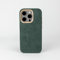 Alcantara custodia in pelle per iPhone 15 Pro MAX (Verde)