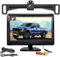 Kairiyard Moniteur LCD HD de Voiture de 5 avec Vision Nocturne LED étanche Vue arrière de Voiture Système de recul pour Voiture, SUV, camionnette, Pickups et Camion 12 V