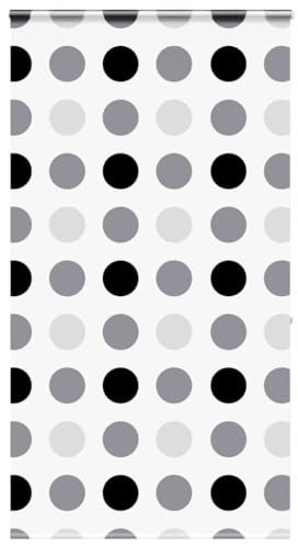 vidaXL Shower Roller Blind with Cassette - Water-Resistant PEVA, 140x240 cm, Multicolour, Modern Design, Space Saving for Bathroom
