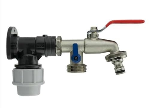 Wall Flange Kit 25mm MDPE Set Connectors - Designed for Secure and efficient Connections with 25mm MDPE Pipes. (Double Lever Tap ¾” BSP)