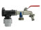 Wall Flange Kit 25mm MDPE Set Connectors - Designed for Secure and efficient Connections with 25mm MDPE Pipes. (Double Lever Tap ¾” BSP)