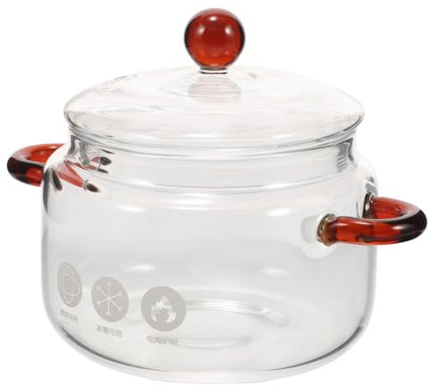 Warmhm padelle pentole a induzione padella a induzione pentola a pressione ciotole bruciatore gas bistecchiera elettrica pentole resistenti al calore pentola per zuppa da cucina Bicchiere