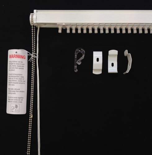 BlindCreations 89mm/3.5inch & 127mm/5inch Vertical Blind Headrail Track, Custom Made, Child Safe, UK Manufactured (Upto 125 cm)